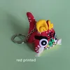 Anahtarlık sevimli mini kumaş iyi şans Tiger Anahtarlık Hediye Anahtarlama Çin tarzı el yapımı hayvan asılı aksesuarlar oyuncak anahtar Chainskeychains