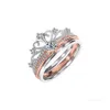 Pierścień Designer Pierścienie dla kobiet Sterling Sier Inkrustat VVS Moissanite Diamond Pierście