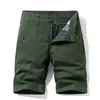 Men's Shorts Mens Summer Work Plus Size Sportswear Boys Pure Cotton Casual Short Pants Oversize Khaki Green Breeches Xxxl