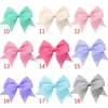 Hair Accessories Children Bow Clip Handmade Dovetail Angle Ribbed Ribbon Baby Bangs Wholesale