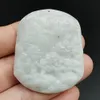 Certyfikowany lawenda Birma Natural Jade Jadeite wisiorek malarstwo krajobrazowe