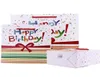 Confezione regalo 5 pezzi Buon compleanno Sacchetto di carta Kraft ecologico con manici Negozio riciclabile Confezione211S209O3588135