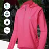 Cycling Jackets QUESHARK Women Windproof Waterproof Reflective Cycling Jacket Bicycle Long Sleeve Windbreaker Sleeveless Vest Bike Coat 231124