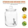 Dinnerware Sets Transparent Bucket Storage Jar Clear Abs Spigot Brewing Bottle Glass Containers Sealing Tank Cold Pitcher Beverage