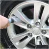 Autres phares de voiture, outil de nettoyage de pneus, roue de camion, jante de pneu, gommage, brosse de lavage, style de voiture, utilisation pour moto, vélo, détails D Otodr