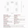 스케일 체중 규모 블루투스 체지방 정확한 휴대 전화 분석기 앱 스마트 전자 BMI 구성 분석기 패션 욕실