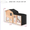 Gabbie 4FT 122x50x105cm RabbitCage Hutch Cover senza gabbia Pet Bunny Gage Panno Oxford Copertura antipolvere antivento impermeabile Pet House Cover