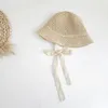 Czapki kapelusze moda koronkowa dziecko letnia słoma słomka bowcy czapka plaż
