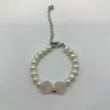 Bangle 1 PCS Design de moda de moda de água doce Pearl Breads Bracelets Pink Quartz Shape para meninas pequenas