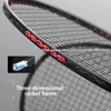 Raquetes de badminton profissional absorção de choque tensão máxima 33lbs raquetes de badminton de fibra de carbono completo com sacos cordas ultraleve 4u 82g raquete 231124