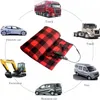 Car Heated Blanket 12V Car Electric Blanket Fast Heating Fleece Travel Throw for Car Portable Heated Throw for Camping RV SUV