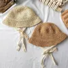 Caps Hats Summer Baby Straw Hats Boys And Girls Lace Crochet Children Handmade Foldable Sun Cap Lace Beach Sun Outdoor Hat 230427