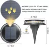 Solar underjordisk lampa 17 lysdioder utomhus vattentäta marklampor trädgård gräsmatta trappsteg landskap dekoration disk ljus