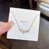 Kolye Kolyeler Petal Çiçek Lotus Bitki Zinciri Kolye Çevik Anneler Günü Kadın Düğün Aile Friend Jewelry 111