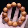 Bangle Natural Sandalwood Rosary Beautiful 20mm Fragrant Handmade Bracelet