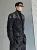 Abiti da uomo Blazer IEFB Abito da uomo Cappotto Moda coreana Design Jacquard PU Pelle Versatile Silhouette 2023 Patchwork Darkwear Giacca da uomo 9A5684 230427
