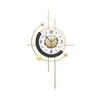 Horloges murales Horloge créative Design moderne Salon Art nordique Métal Mode simple Grand mécanisme Horloge Décoration de la maison