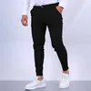 Pantalon pour homme avec anneau de taille, pantalon Long élégant, coupe cintrée, respirant, Style Business, tissu doux