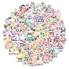 50 datorer Line Animals Water Bottle Stickers för skateboardgitarrbil Kylskåp Hjälm iPad Bicycle Phone Motorcykel PS4 Notbok PVC DIY DECALS