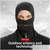 Motorcycle Face Mask Winter Clava Ski Fleece Hat Windproof For Men Warm Neck Fl Shield Snowboard Motorbike Cycling Protect Caps Drop Dhdb7