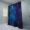 Tende Tenda da doccia colorata Galaxy Space Psichedelico stellato Tenda da appendere Decorazione per il bagno Accessori per il bagno in tessuto poliestere