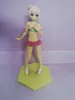 Anime Manga 23CM Japan Anime Character Figure Sexy Swimsuit Single tail Kagamine Rin Megurine Luka Standing Model Toys Child PVC Doll Z0427