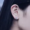 Boucles D'oreilles De Mode Argent Couleur Cristal Libellule Pour Les Femmes Bijoux De Mariage Pendientes Eh631