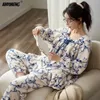 Kadın pijama kış artı beden 3xl 4xl jacquard mercan pijamaları Kadınlar için Set Lady Termal Placie Kawaii Kızlar Chubby Long Pijama 231127