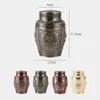 Küller için Urns Contener Coffin Kutusu İnsan Külleri İçin Urns Pet Pet Anıtı hatıra Urns Metal Kremasyon Urns Küçük Hayvan Cenaze Hediyesi