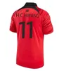 2023 Corea Camisetas de fútbol para hombre Nacional 22 2023 U J HWANG I B HWANG C H KWON H C HWANG H M SON Equipo local visitante Traje pre-partido Portero Camisetas de fútbol