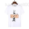 Camisas de vestido masculinas designers moda tops casuais senhoras soltas l letra impressão animal de manga curta verão de alta qualidade vendendo luxo branco 4u7u