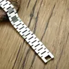 Charm Bracelets ZORCVENS 15MM Wide Gold Silver Color Stainless Steel Watch Band Bracelet for Men Watchlink Bracelets Jewelry 230426