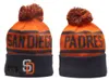 Padres Beanie San diego Beanies SOX LA NY North American Baseball Team Side Patch Winter Wool Sport Knit Hat Skull Caps b0