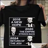 T-shirts 2024 Trump Biden American President Val Letters Tryckt T-shirt mode Summer pojkar och flickor Kort ärm topp Tees C DHZSQ
