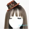 Beret Top Hat Gothic Feather Halloween Age Eve Akcesoria do włosów i gogle różane sprzętem