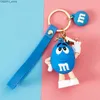 Key Rings 2023 new M bean doll m bean candy keychain creative simulation of a variety of snack charm bag blind box pendant holiday gift J230427