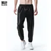 Men's Pants 2023 Autumn Snake Print Bronzing Casual Belted Trousers Large Size Elastic Waist Sports