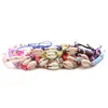 Strand Boho Multicolored 6mm Polymer Clay Heishi Pärlor Cowrie Seashell Pull Cord Justerbar armband Kvinnor Girl Chic Surf Smycken