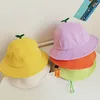 Caps Hats Spring Toddler Bucket With Sprout Children Drawstring Fisherman Cotton Beach Sun Cap For Boy Girl Kids Green Panama 230426