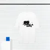 T-shirts masculinas Moda T-shirt masculina 2023 Balencaigaity Novo algodão macio anti-rugas retrô impressão decorativa letras casuais estudantes amantes manga curta A01-01
