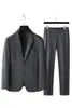 Costumes pour hommes (Blazer pantalon) mode homme d'affaires Style italien décontracté professionnel mariage homme costume taille 70-140 kg