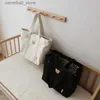 Diaper Bags Large Capacity Mommy Bag Baby Diaper Maternity Bag Canvas Women Handbag Nappy Bag Baby Items Caddy Organizer Mother Kids Q231127