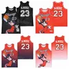 Film Goat 23 Myse Basketball Moive Jersey Film Fade College Pullover Pure Cotton Retro dla fanów sportowych Uniwersytet Oddychany emeryt koszula Hiphop zszyta