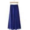 Rokken hongbitu dames sexy mooie stretch hoge taille pure kleur chiffon rok strand rok yf045 230426