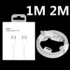 1M 2M 20W PD Cables C TO C TYPE C USB C CABLE COLL LINE WIRE SAMSUNG S10 S20 S22 NOTE 10 HTC LG مع صندوق البيع بالتجزئة