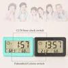 Table Clocks Silent Home Time Dashboard Digital Mini Clock Display Office Electronic Desktop For