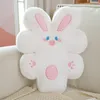 Dolls de pelúcia de 50 cm de brinquedos de coelho branco rosa