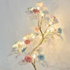 Floor Lamps Luxury Ceramic Crystal European Living Room Lights Sofa Coffee Decor Lighting Bedroom Study LED Vertical Lamp