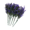 Fiori decorativi piante di lavanda artificiale 6 pezzi Lievi arbusti falsi resistenti ai cespugli di vegetazione bouquet per illuminare la tua casa