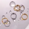 Bandringar plågar gratis 2mm 4mm 6mm rostfritt stål 18k guldpläterad silverfärg knuckelringar för lady minimalistiska guldringar för kvinnor AA230426